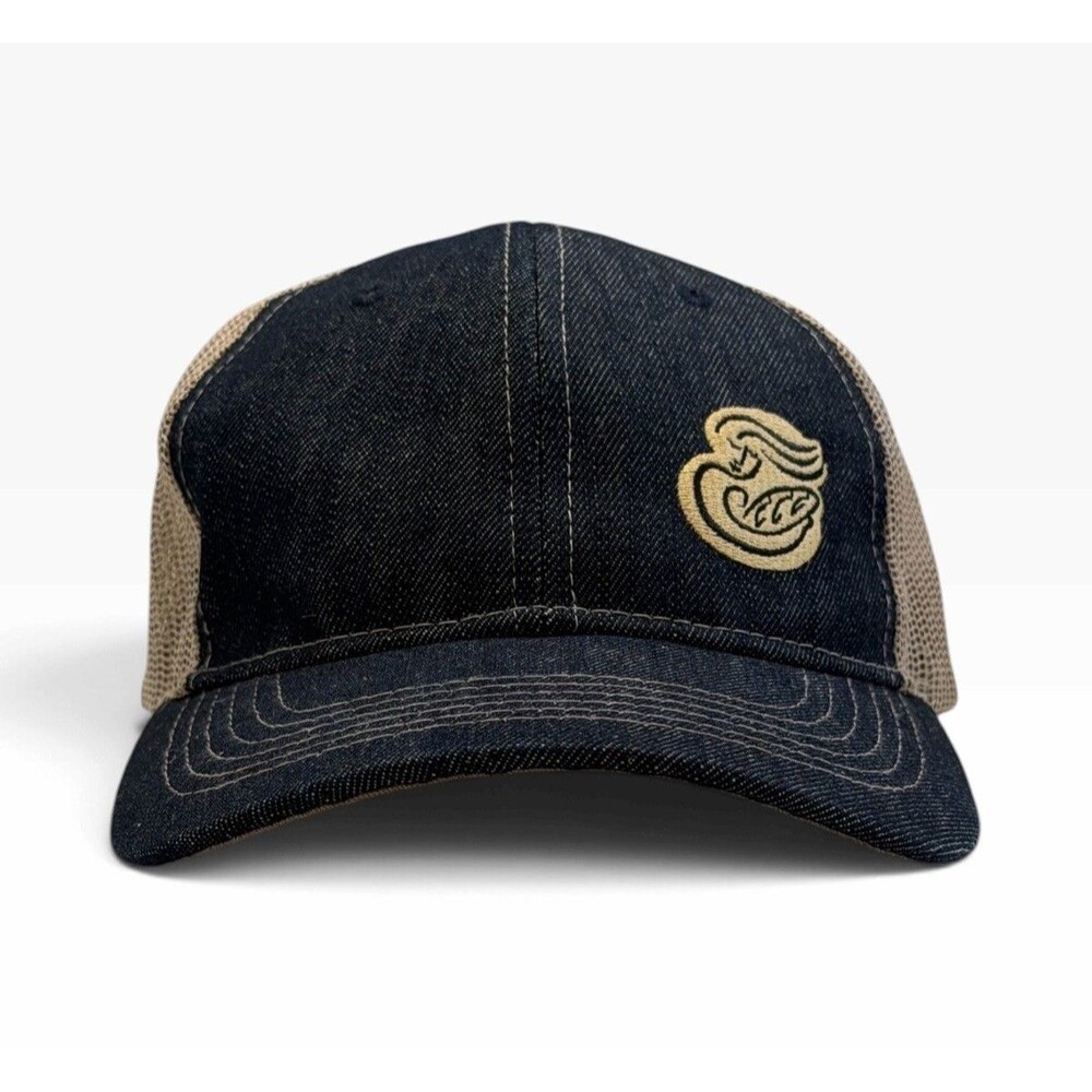 Panera Bread Employee Uniform Trucker Hat Denim Mesh